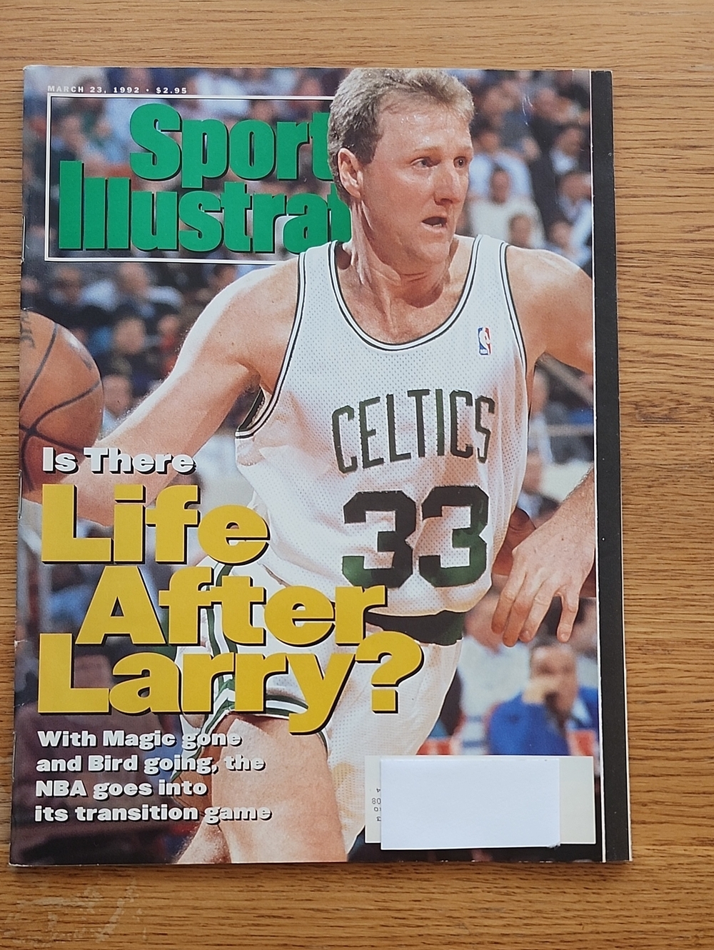 SI Larry Bird NBA CELTICS 1992 COVER